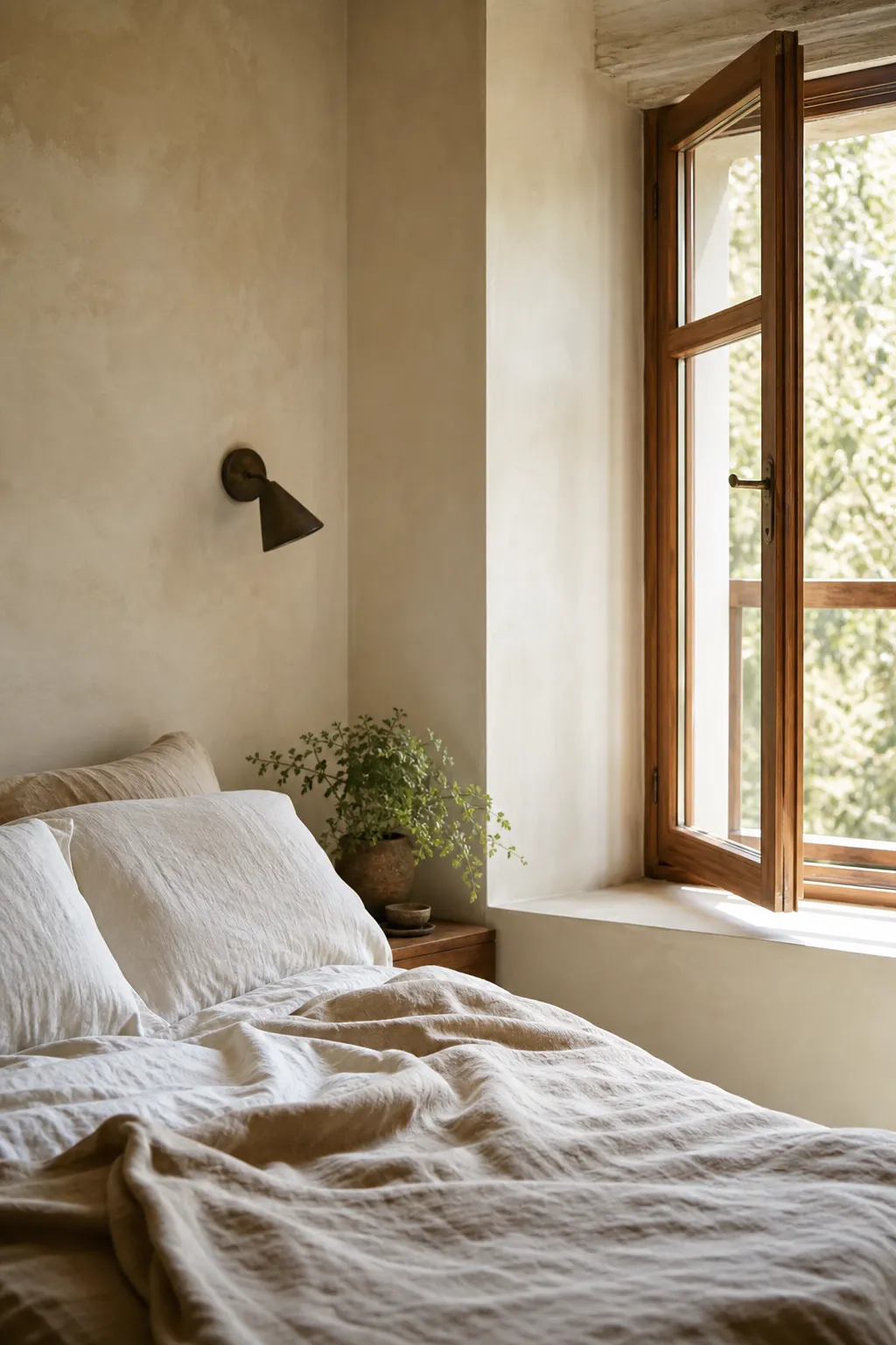 A bright, calm interior communicating clean air and comfort.