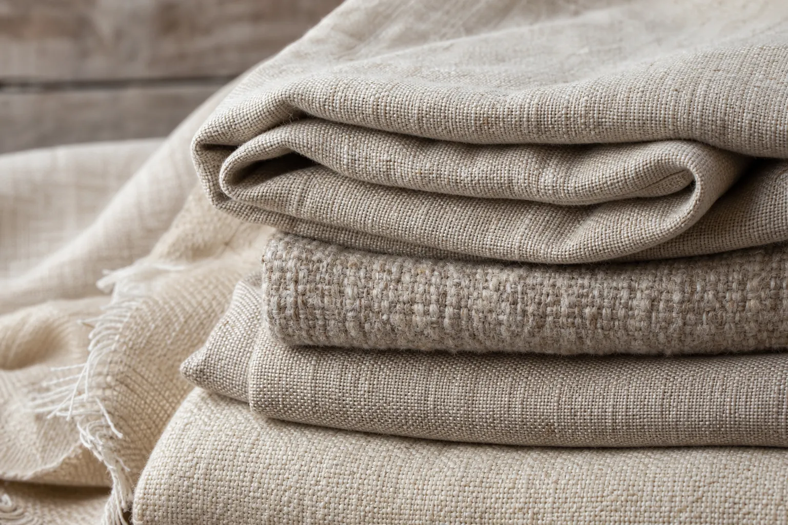 Natural fibre textile in close detail.